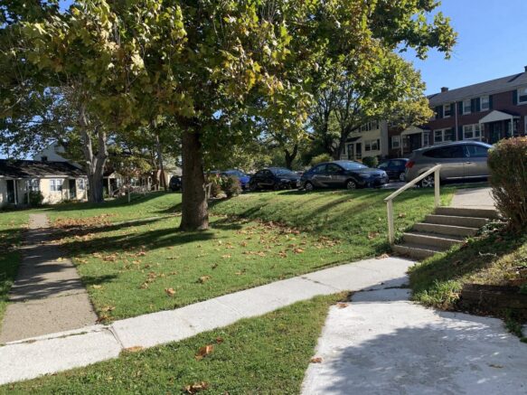 Lakeside Townhouse Walkway View